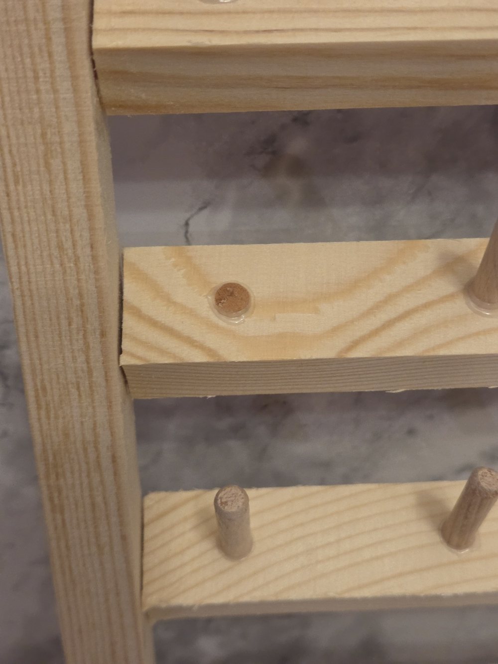 54 Spools Wooden Thread Wall Holder Sewing and Embroidery Thread Rack - Picture 5 of 8